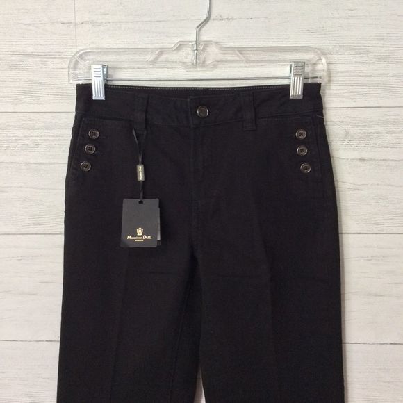 NWT Massimo Dutti Black Flare Jeans-2 - Picture 3 of 9